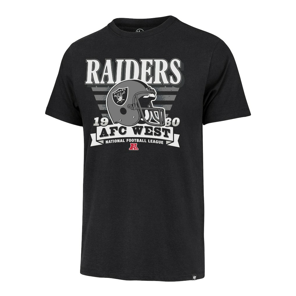47 brand Las Vegas Raiders '47 Stripe Splash Franklin Throwback T-Shirt Black