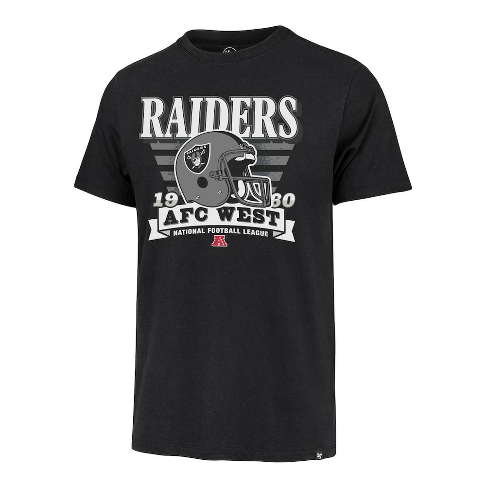 47 brand Las Vegas Raiders '47 Stripe Splash Franklin Throwback T-Shirt Black