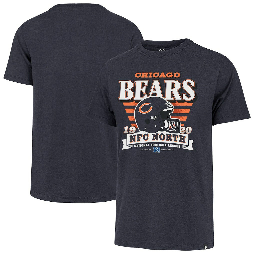 47 brand Chicago Bears '47 Stripe Splash Franklin Throwback T-Shirt Navy