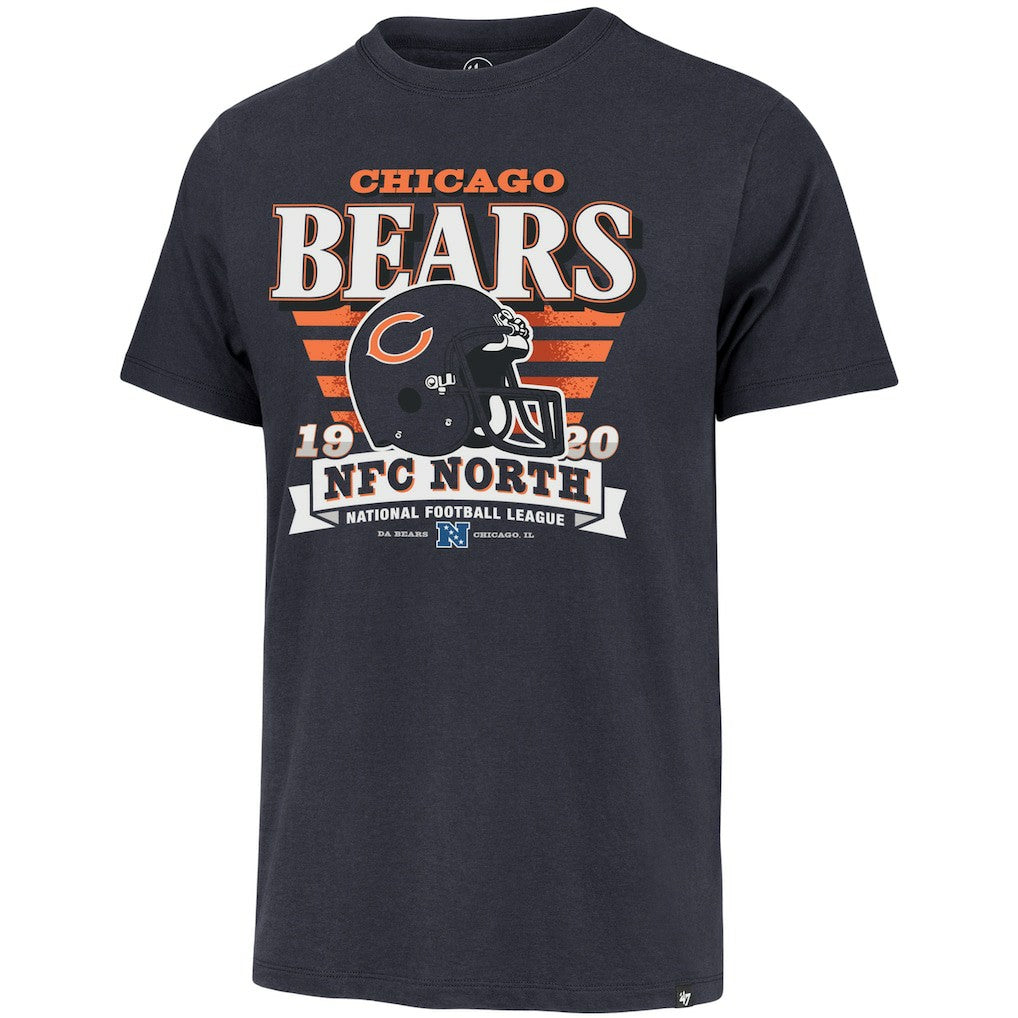 47 brand Chicago Bears '47 Stripe Splash Franklin Throwback T-Shirt Navy