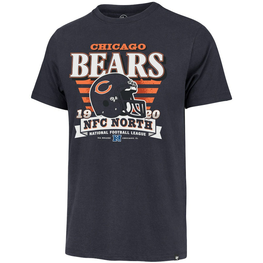 47 brand Chicago Bears '47 Stripe Splash Franklin Throwback T-Shirt Navy