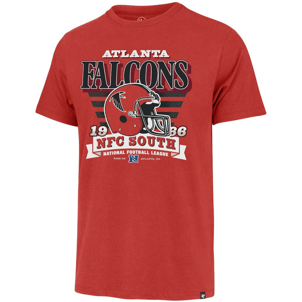 47 brand Atlanta Falcons '47 Stripe Splash Franklin Throwback T-Shirt Red