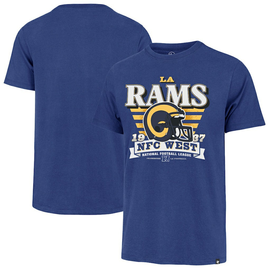 47 brand Los Angeles Rams '47 Stripe Splash Franklin Throwback T-Shirt Royal