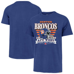 47 brand Denver Broncos '47 Stripe Splash Franklin Throwback T-Shirt Royal