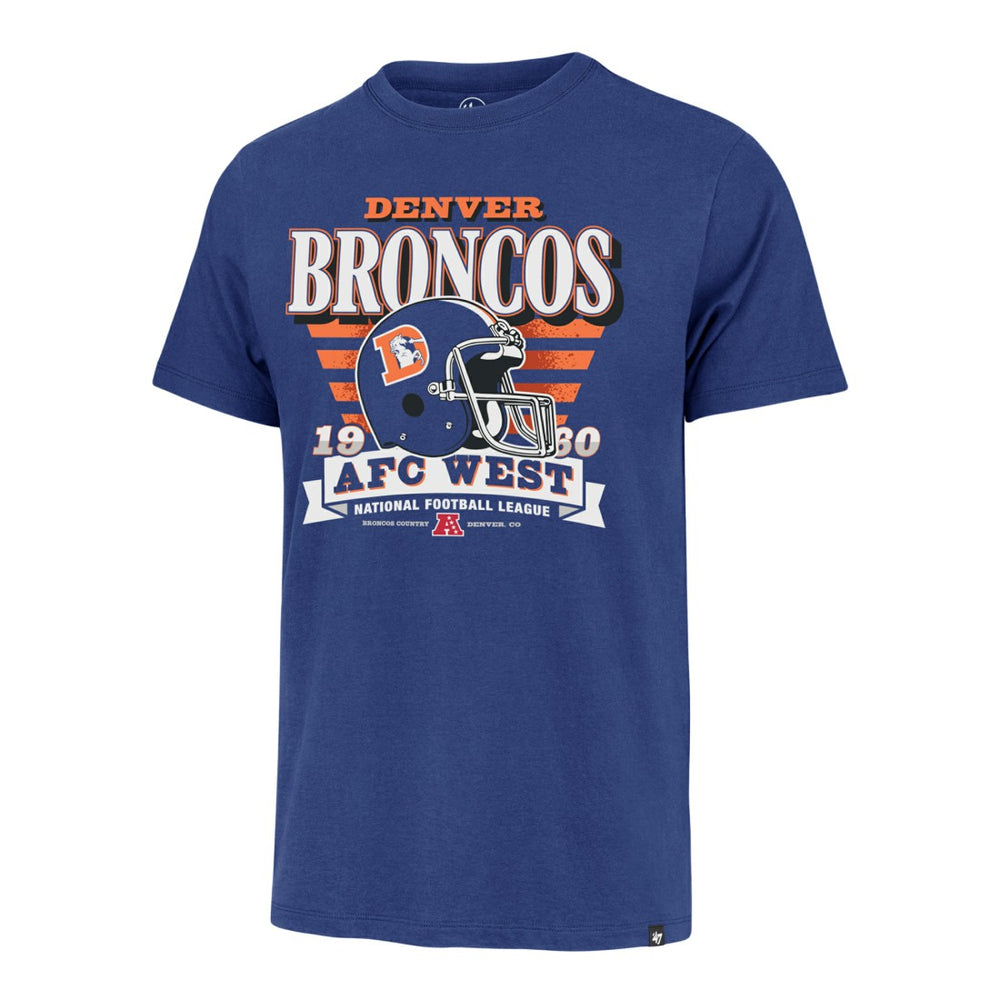 47 brand Denver Broncos '47 Stripe Splash Franklin Throwback T-Shirt Royal