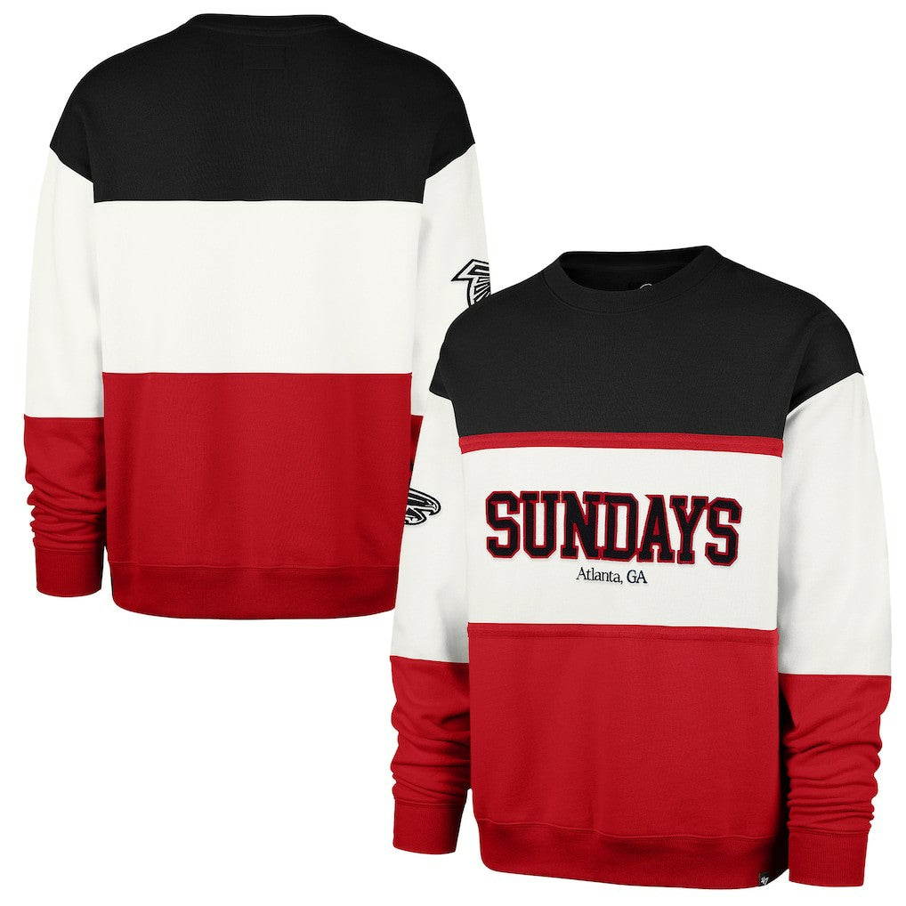 47 brand Atlanta Falcons '47 Sundays Breeze By Maximalist Sweatshirt White