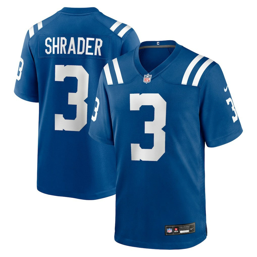 Nike Spencer Shrader Indianapolis Colts Team Game Jersey Royal