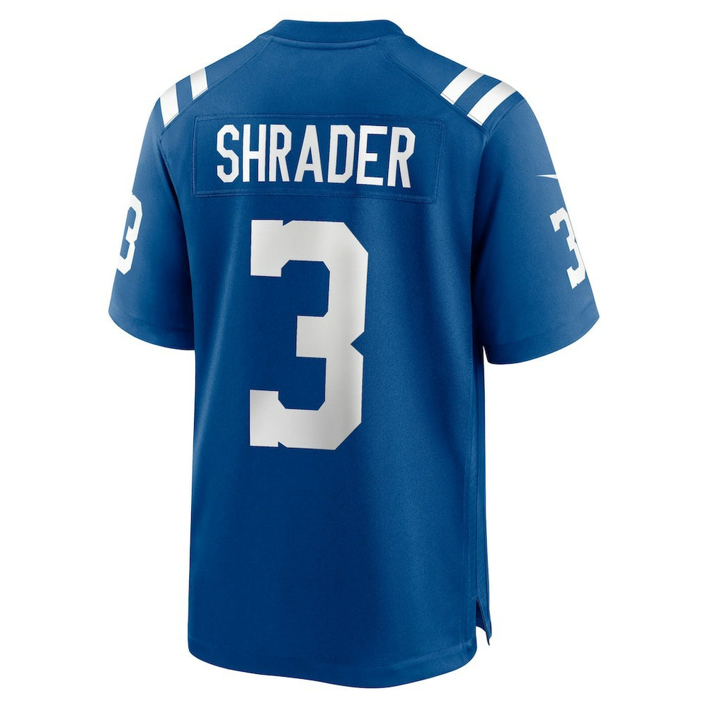 Nike Spencer Shrader Indianapolis Colts Team Game Jersey Royal