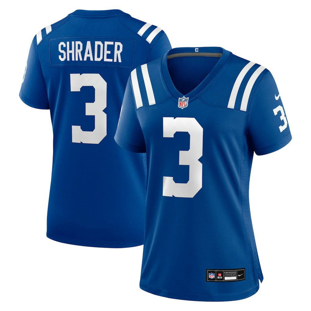 Nike Spencer Shrader Indianapolis Colts Women's Team Game Jersey Royal