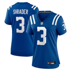 Nike Spencer Shrader Indianapolis Colts Women's Team Game Jersey Royal
