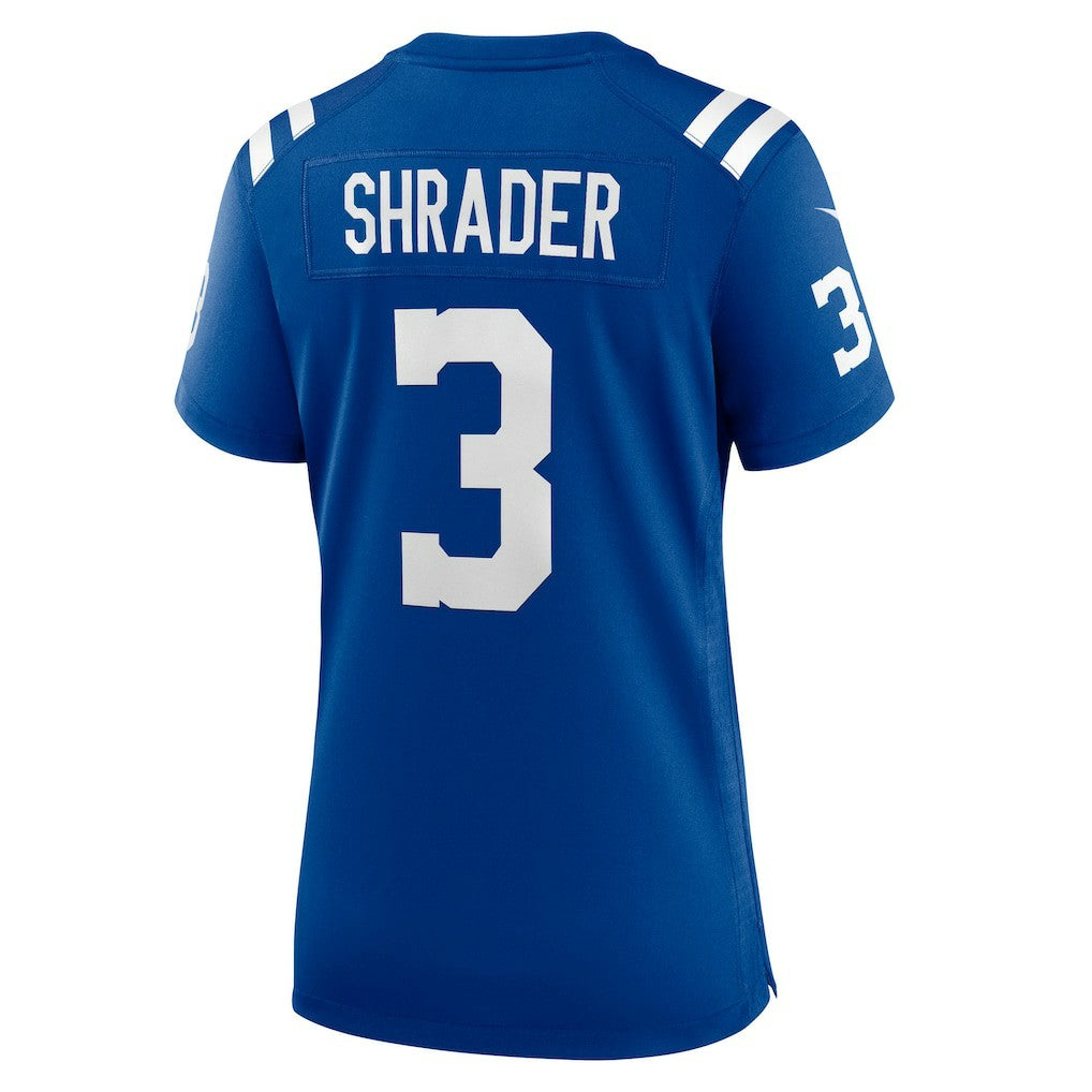 Nike Spencer Shrader Indianapolis Colts Women's Team Game Jersey Royal