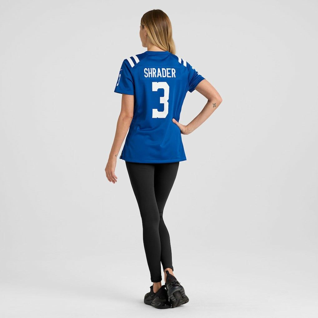 Nike Spencer Shrader Indianapolis Colts Women's Team Game Jersey Royal