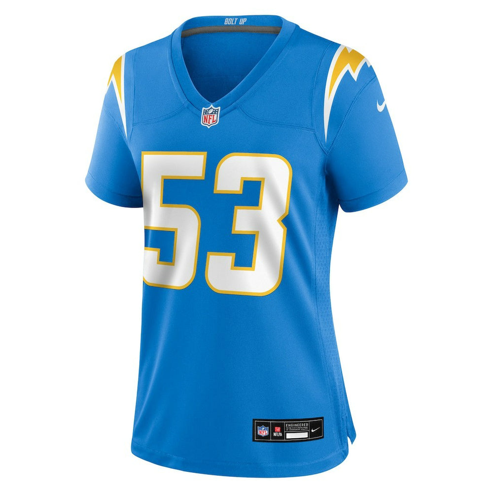 Nike Del'Shawn Phillips Los Angeles Chargers Women's Team Game Jersey Powder Blue