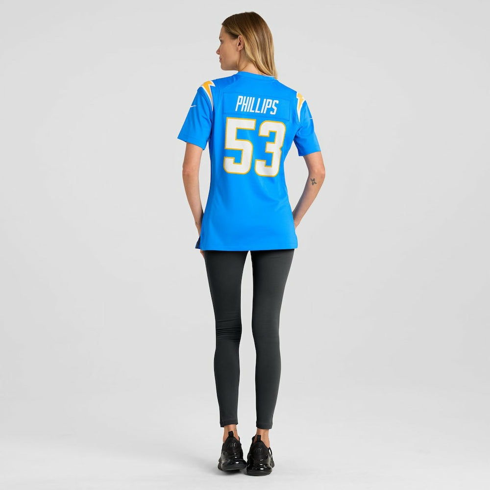 Nike Del'Shawn Phillips Los Angeles Chargers Women's Team Game Jersey Powder Blue