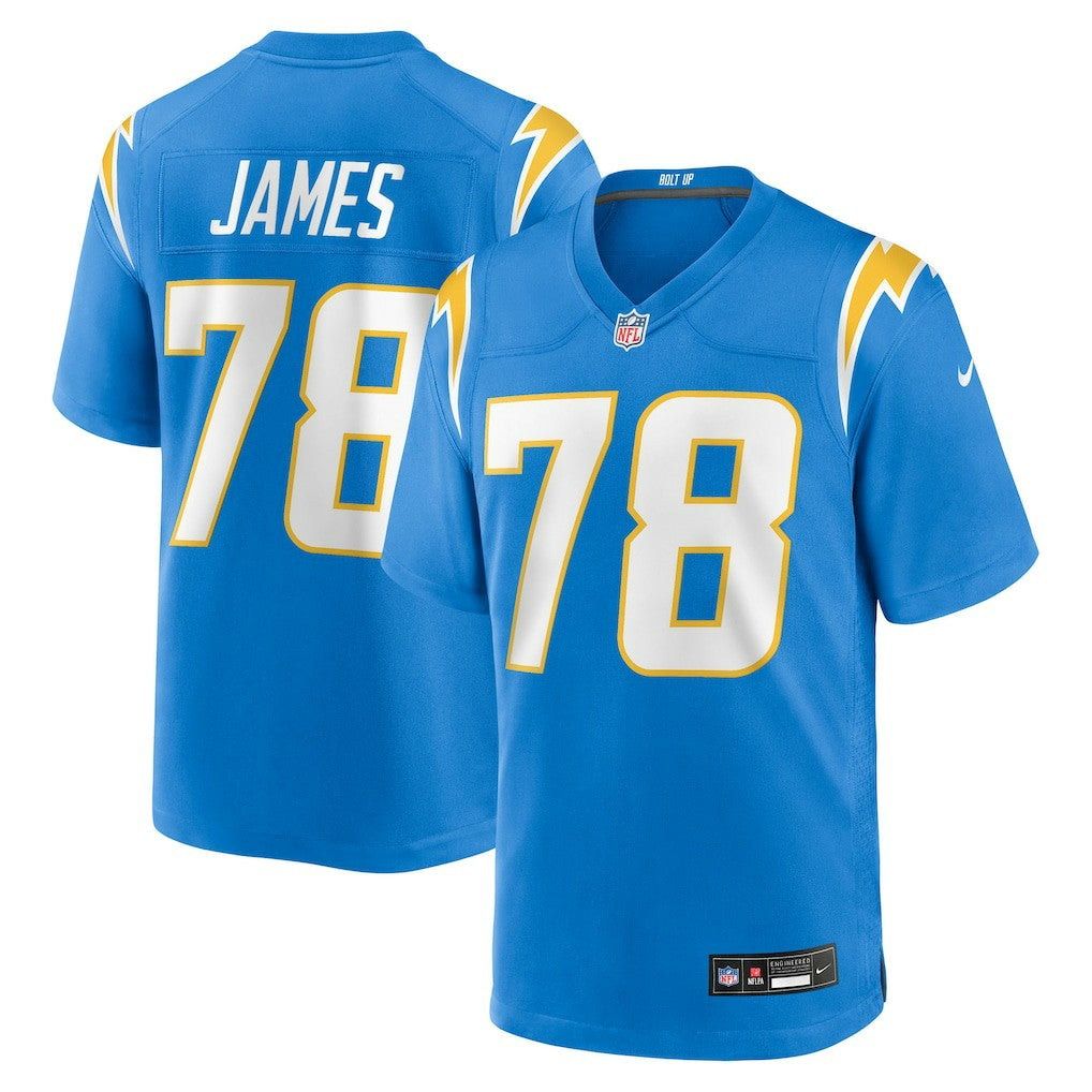 Nike Andre James Los Angeles Chargers Team Game Jersey Powder Blue