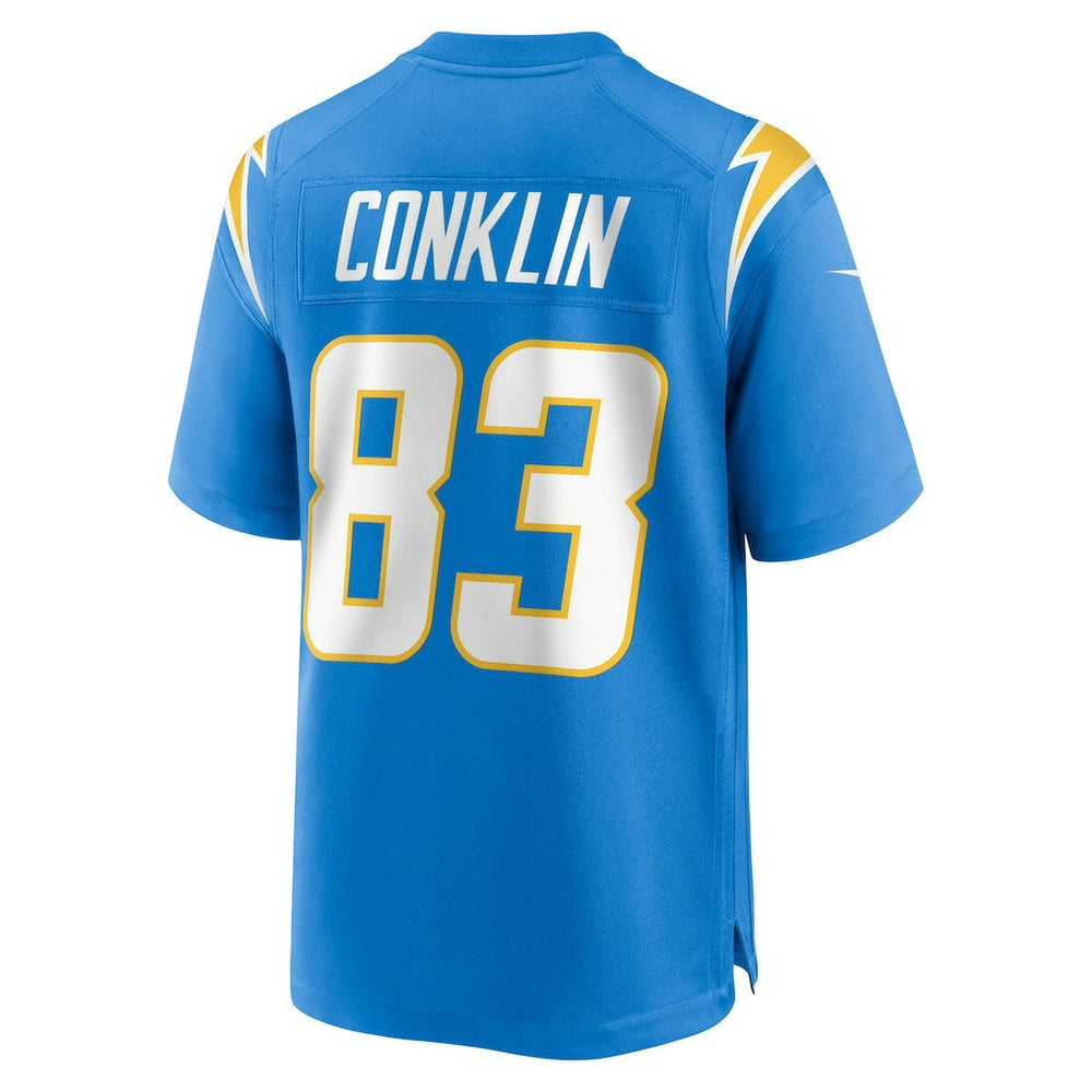 Nike Tyler Conklin Los Angeles Chargers Team Game Jersey Powder Blue