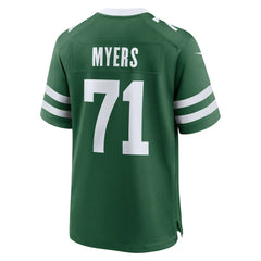 Nike Josh Myers New York Jets Team Game Jersey Legacy Green