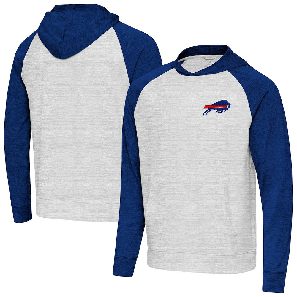 Buffalo Bills Antigua Urgent Pullover Hoodie Royal/Gray