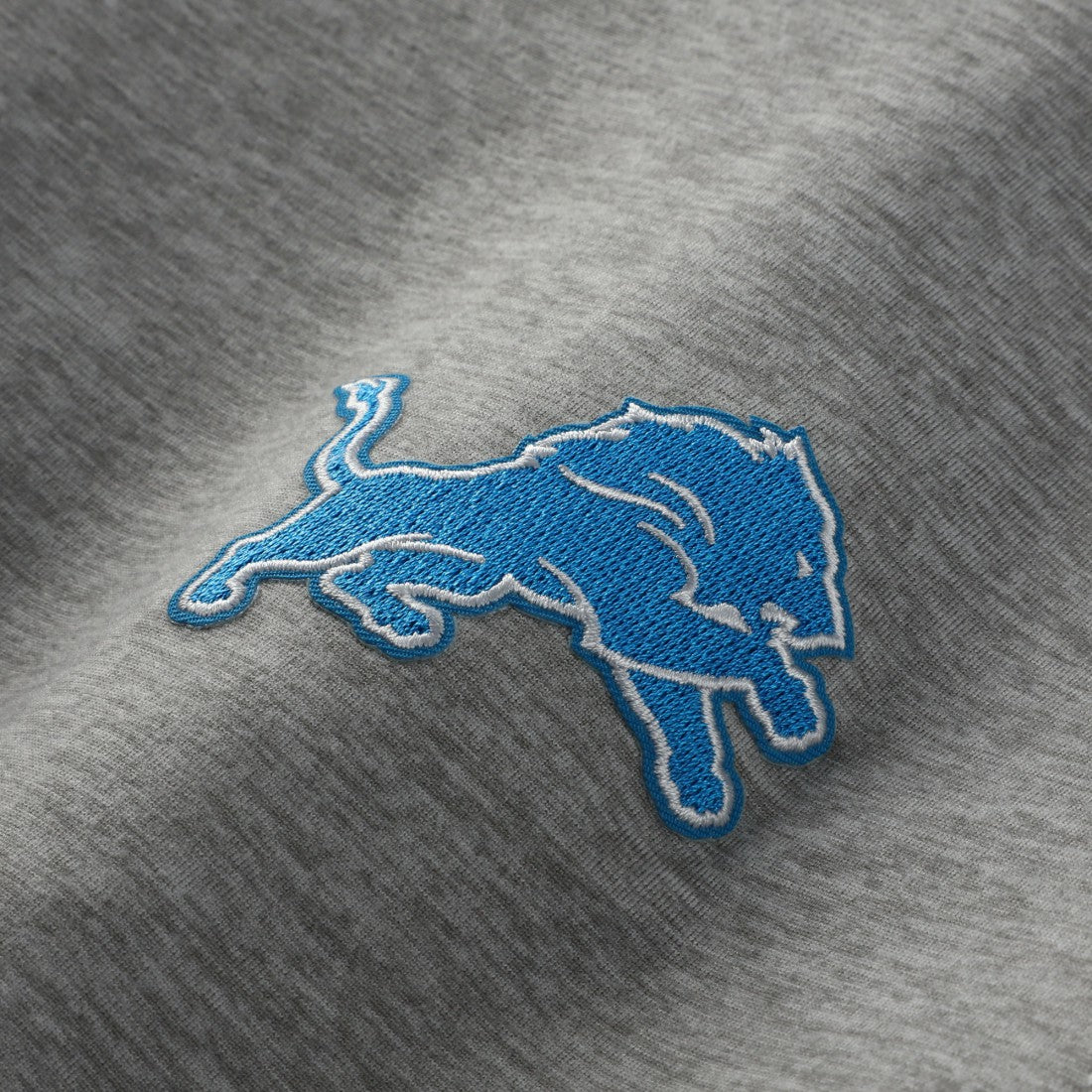 Detroit Lions Antigua Urgent Pullover Hoodie Heather Gray/Black