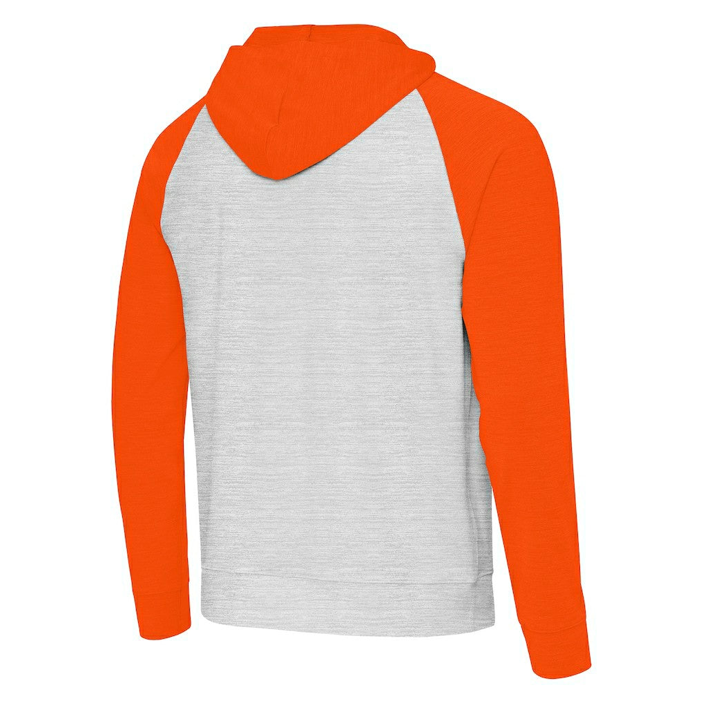 Miami Dolphins Antigua Urgent Pullover Hoodie Gray/Orange