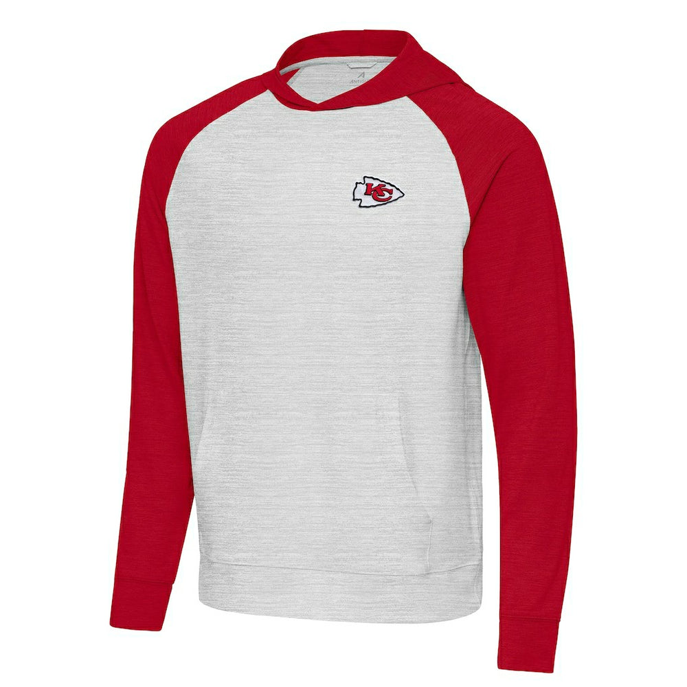 Kansas City Chiefs Antigua Urgent Pullover Hoodie Red/Gray