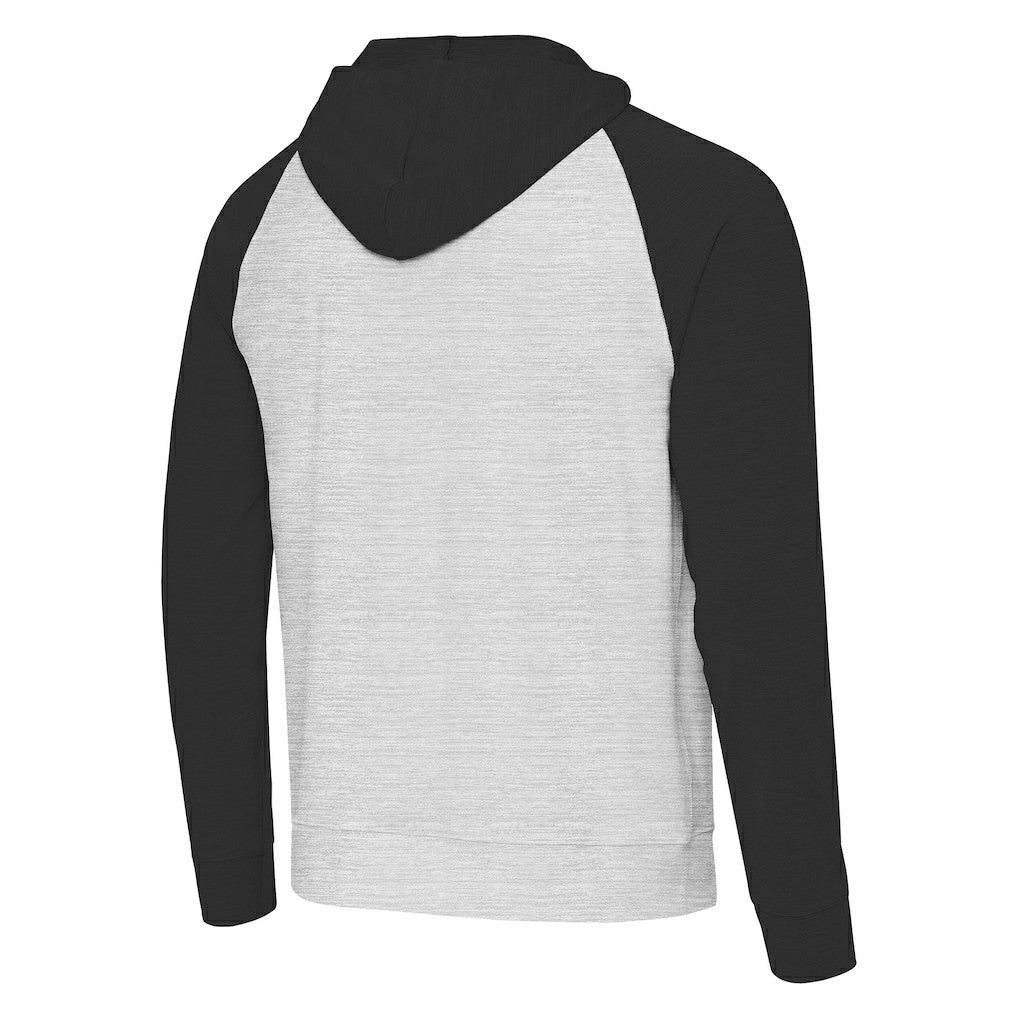 Philadelphia Eagles Antigua Urgent Pullover Hoodie Black/Heather Gray