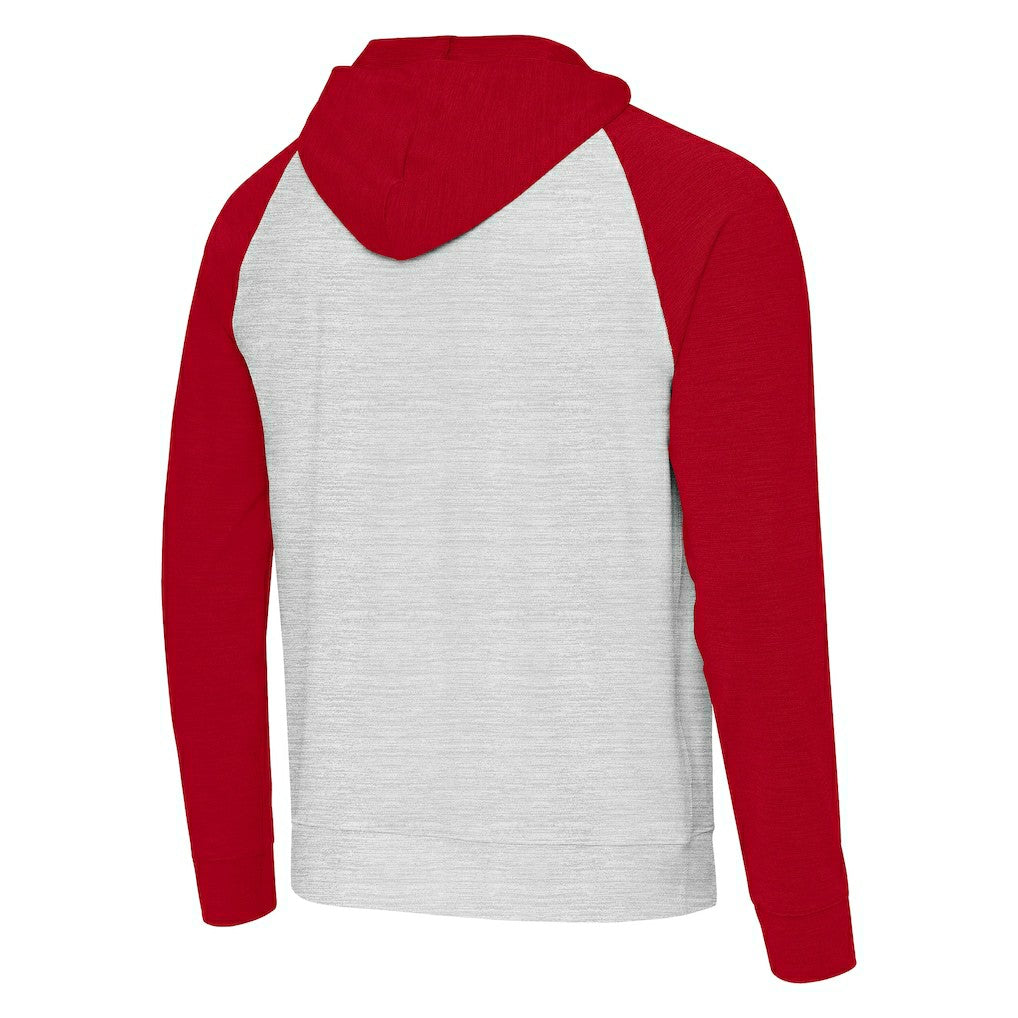 San Francisco 49ers Antigua Urgent Pullover Hoodie Scarlet/Gray