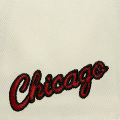 Chicago Bulls Ochre Dusted Double Two-Toned Pro Crown Adjustable Hat Cream | Mitchell & Ness