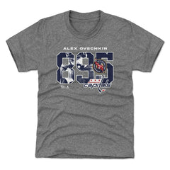 Alexander Ovechkin Washington Capitals 500 Level Youth NHL All-Time Leading Goal Scorer Overlay T-Shirt - Gray - NHL 203089740