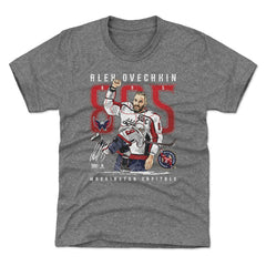 Alexander Ovechkin Washington Capitals 500 Level Youth NHL All-Time Leading Goal Scorer The Shot T-Shirt - Gray - NHL 203089764