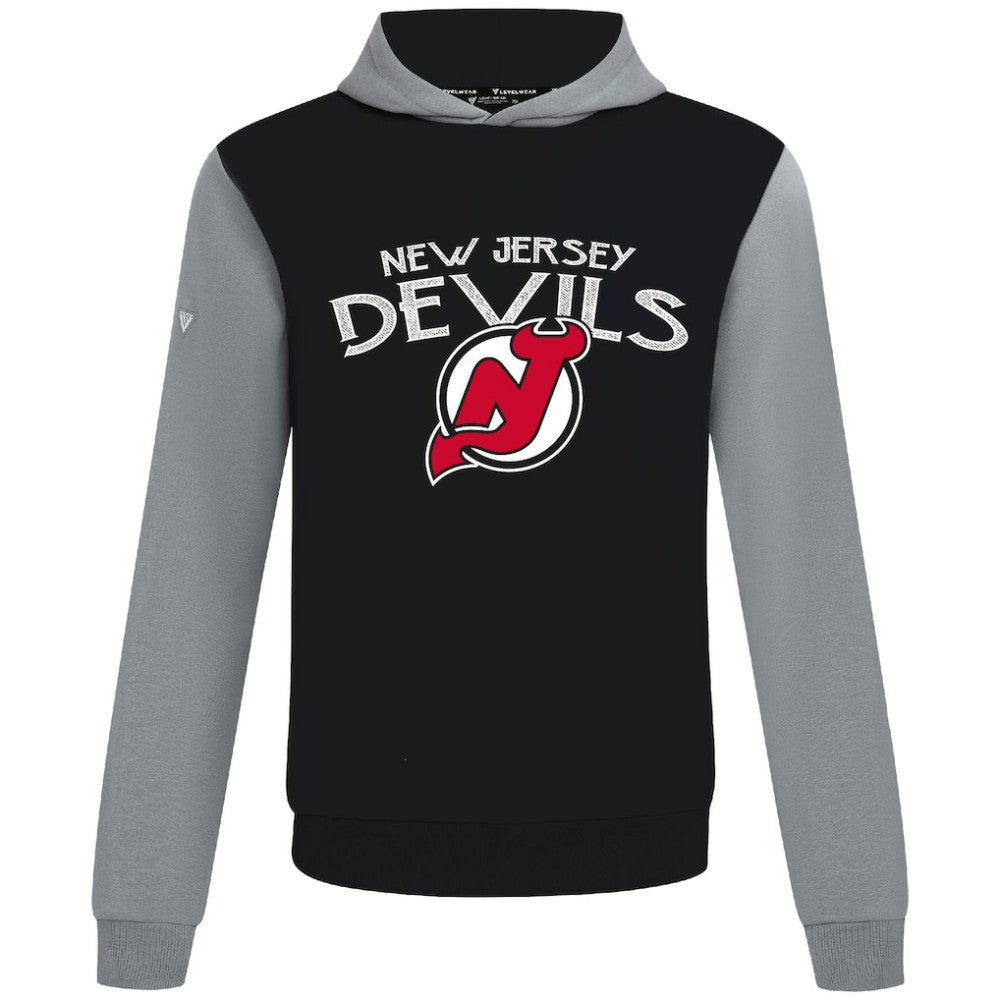 New Jersey Devils Levelwear Ultimate Mission Pullover Hoodie - Black/Gray - NHL 203091693