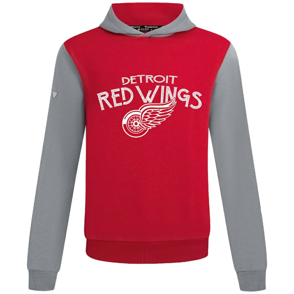 Detroit Red Wings Levelwear Ultimate Mission Pullover Hoodie - Red/Gray - NHL 203091694