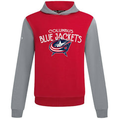 Columbus Blue Jackets Levelwear Ultimate Mission Pullover Hoodie - Red/Gray - NHL 203091700