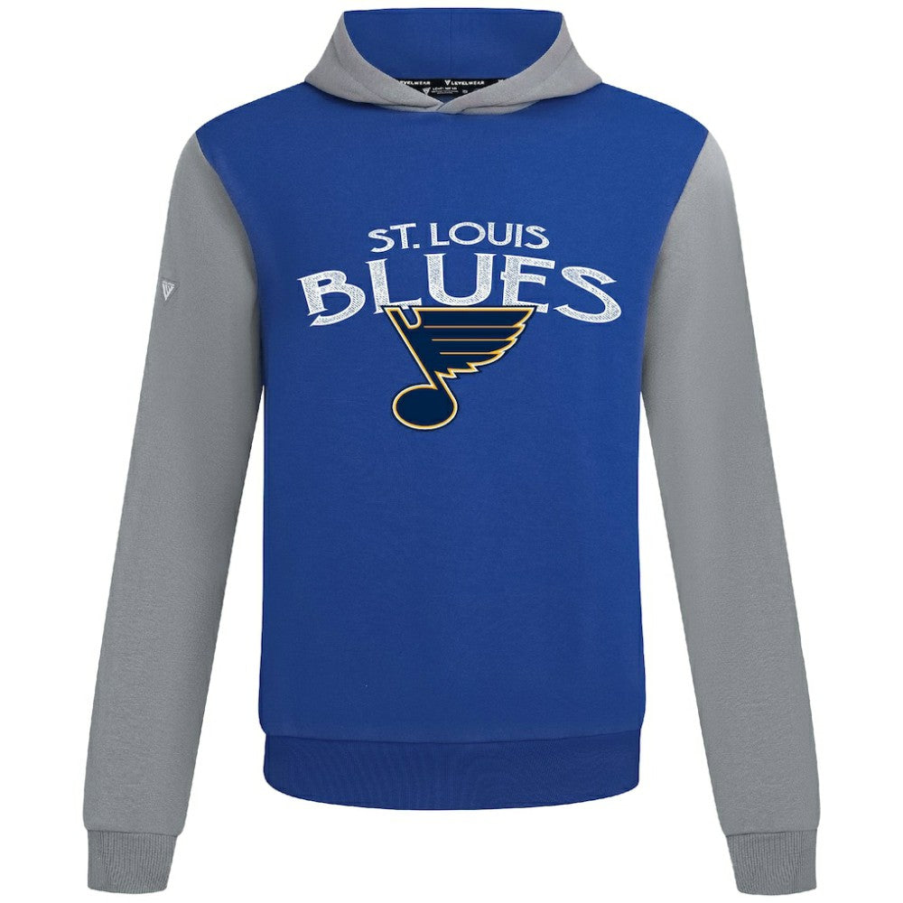 St. Louis Blues Levelwear Ultimate Mission Pullover Hoodie - Royal/Gray - NHL 203091704