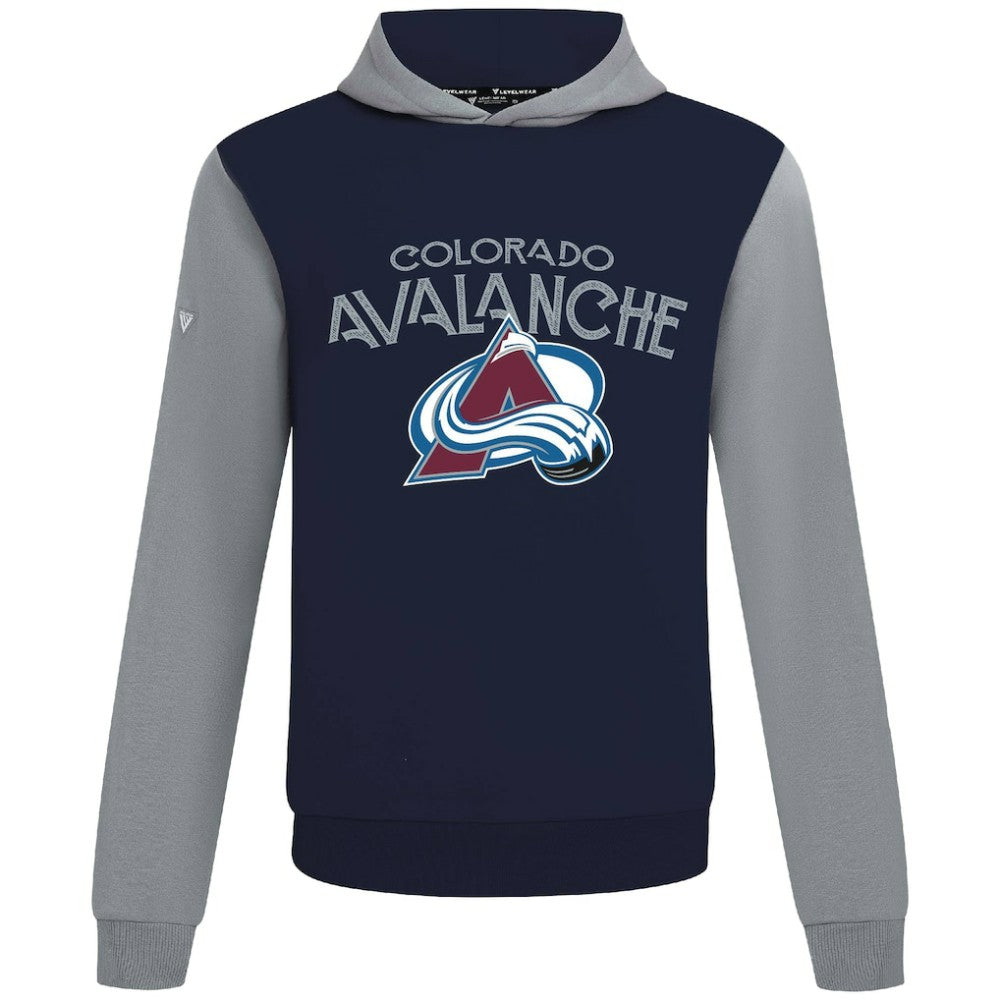 Colorado Avalanche Levelwear Ultimate Mission Pullover Hoodie - Navy/Gray - NHL 203091706