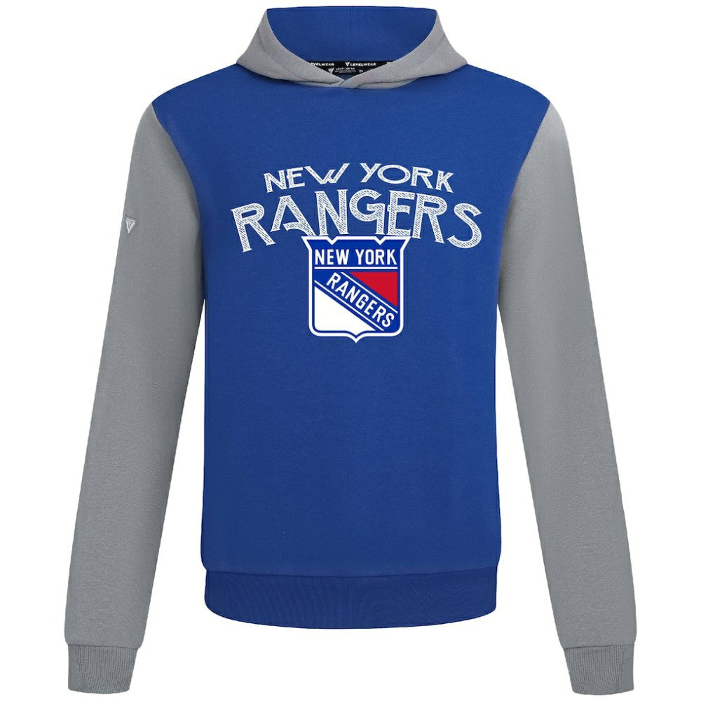 New York Rangers Levelwear Ultimate Mission Pullover Hoodie - Royal/Gray - NHL 203091712