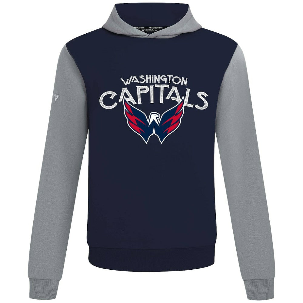 Washington Capitals Levelwear Ultimate Mission Pullover Hoodie - Navy/Gray - NHL 203091722