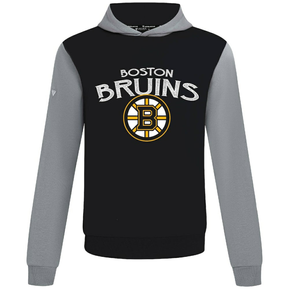 Boston Bruins Levelwear Ultimate Mission Pullover Hoodie - Black/Gray - NHL 203091730