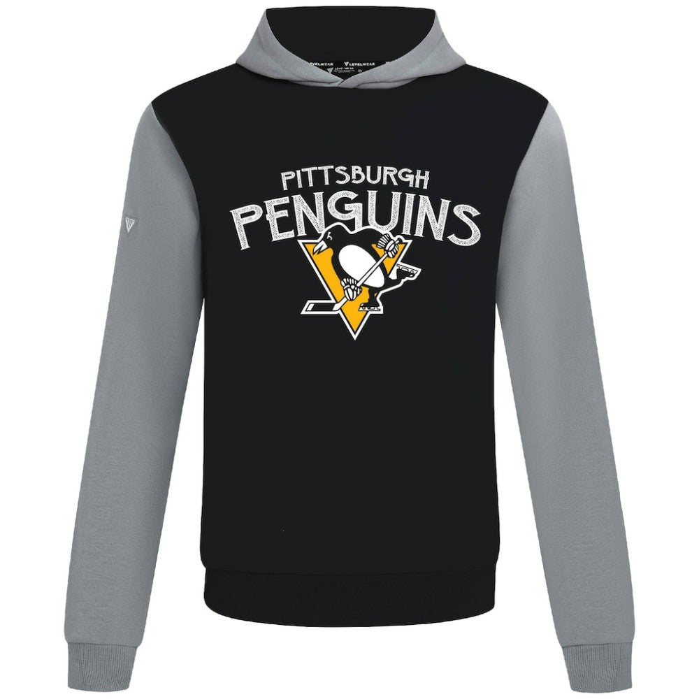 Pittsburgh Penguins Levelwear Ultimate Mission Pullover Hoodie - Black/Gray - NHL 203091733