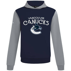 Vancouver Canucks Levelwear Ultimate Mission Pullover Hoodie - Navy/Gray - NHL 203091738