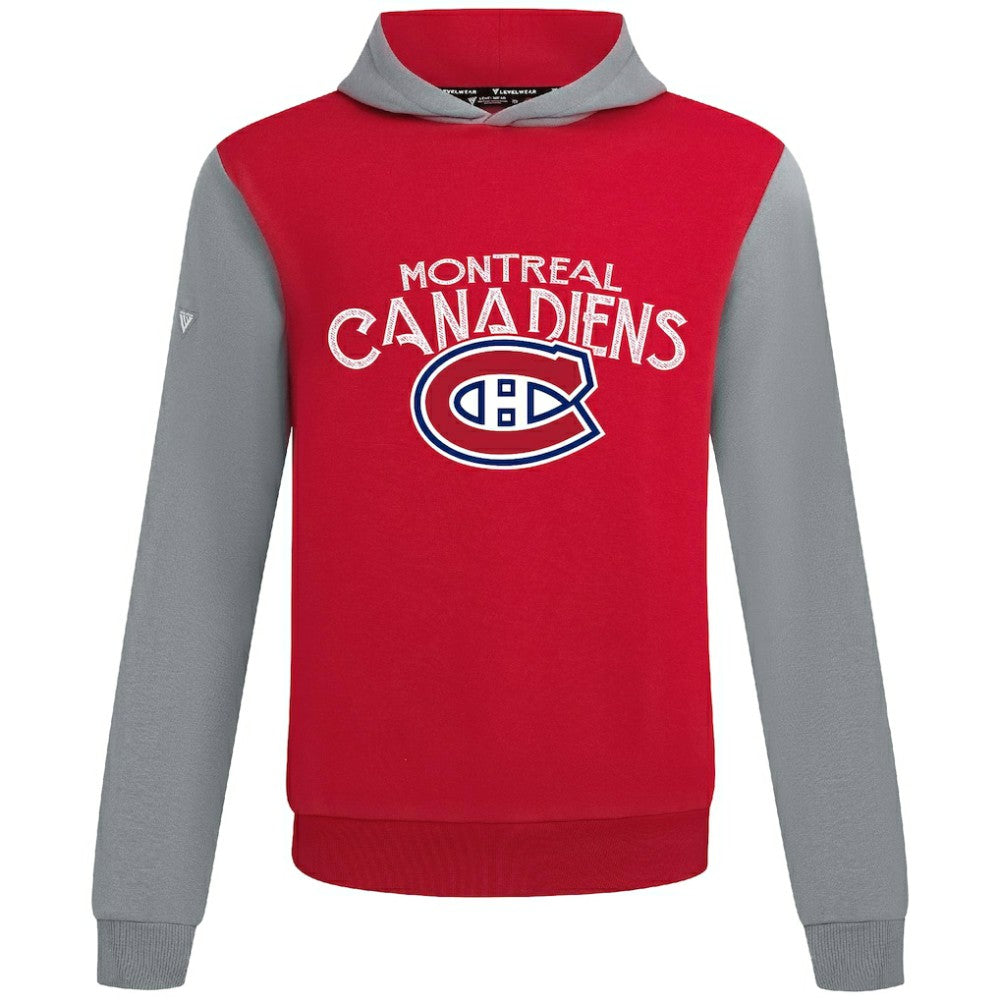 Montreal Canadiens Levelwear Ultimate Mission Pullover Hoodie - Red/Gray - NHL 203091739