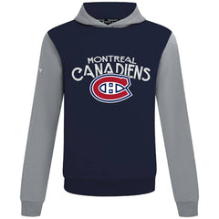 Montreal Canadiens Levelwear Ultimate Mission Pullover Hoodie - Navy/Gray - NHL 203091740