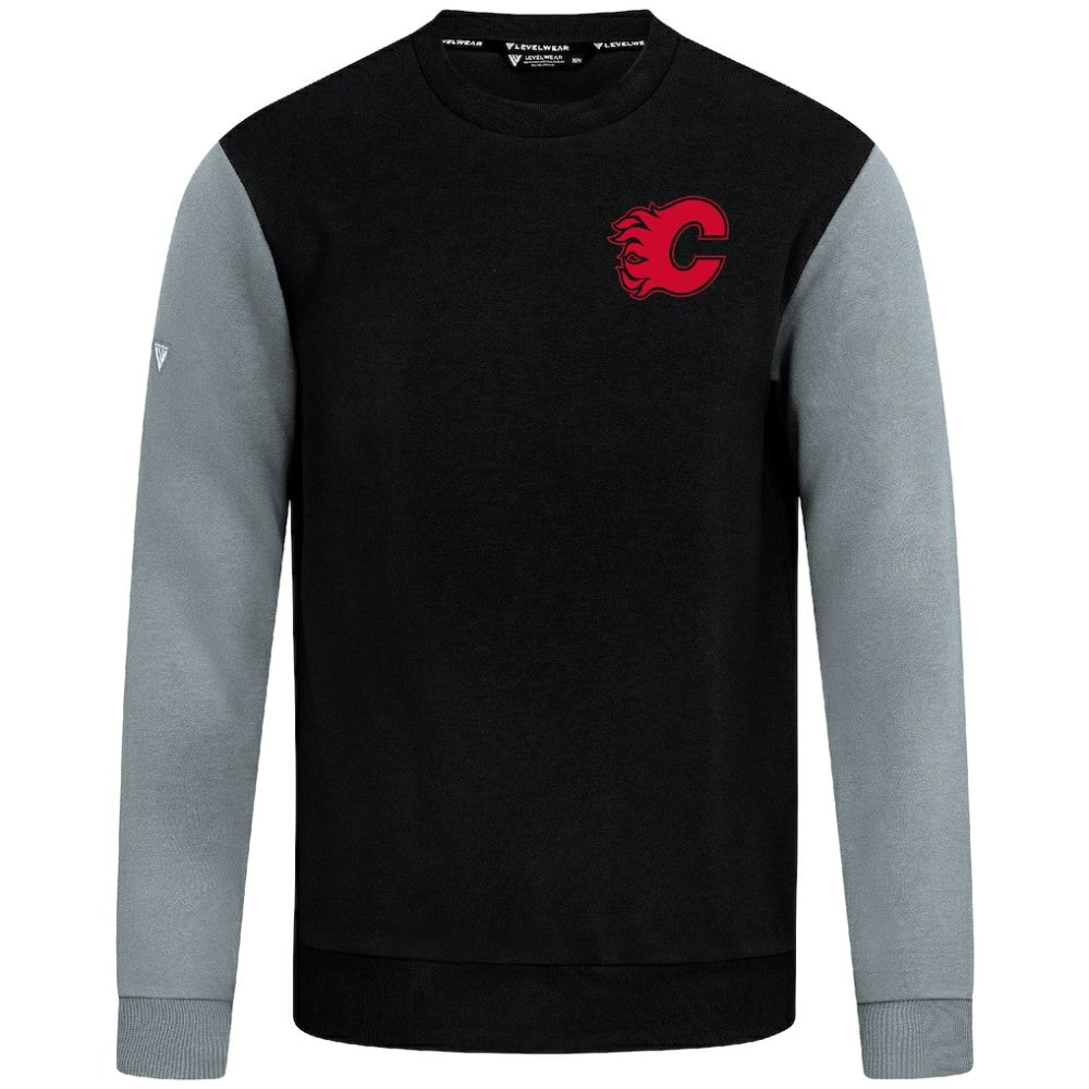 Calgary Flames Levelwear Ultimate Response Sweatshirt - Black/Gray - NHL 203091744