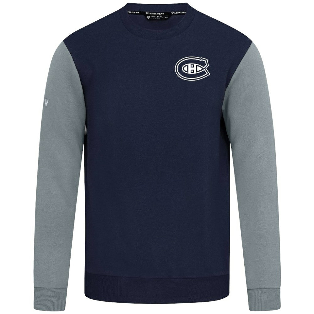Montreal Canadiens Levelwear Ultimate Response Sweatshirt - Navy/Gray - NHL 203091759