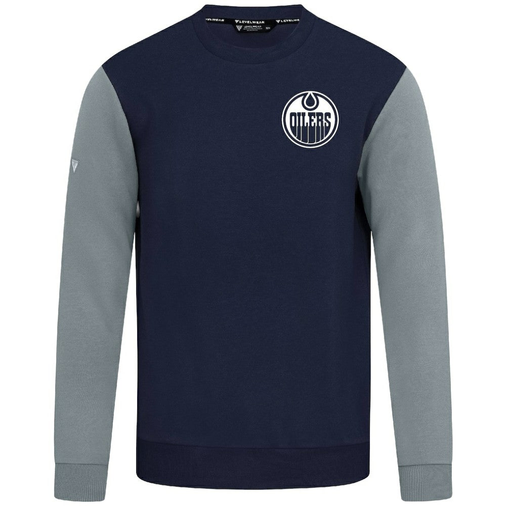 Edmonton Oilers Levelwear Ultimate Response Sweatshirt - Navy/Gray - NHL 203091760