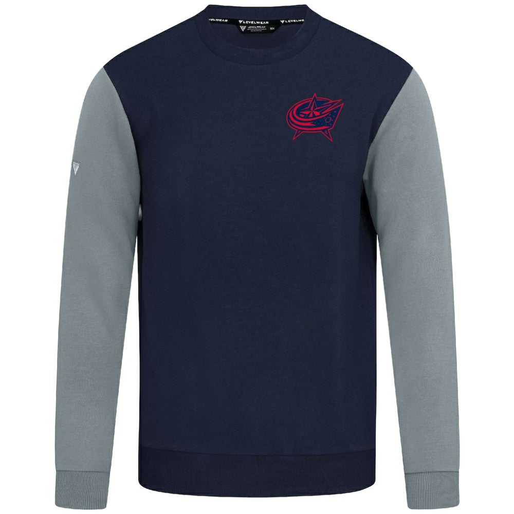 Columbus Blue Jackets Levelwear Ultimate Response Sweatshirt - Navy/Gray - NHL 203091768