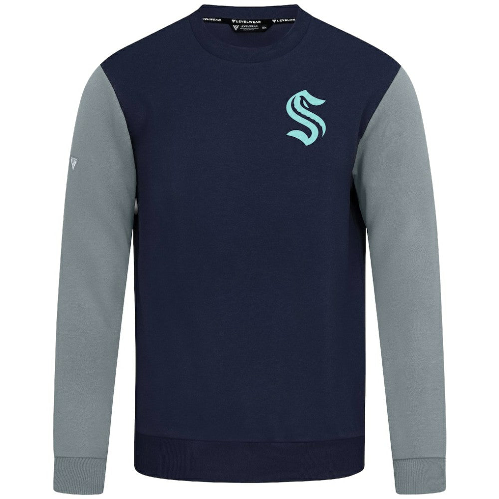 Seattle Kraken Levelwear Ultimate Response Sweatshirt - Deep Sea Blue/Gray - NHL 203091772