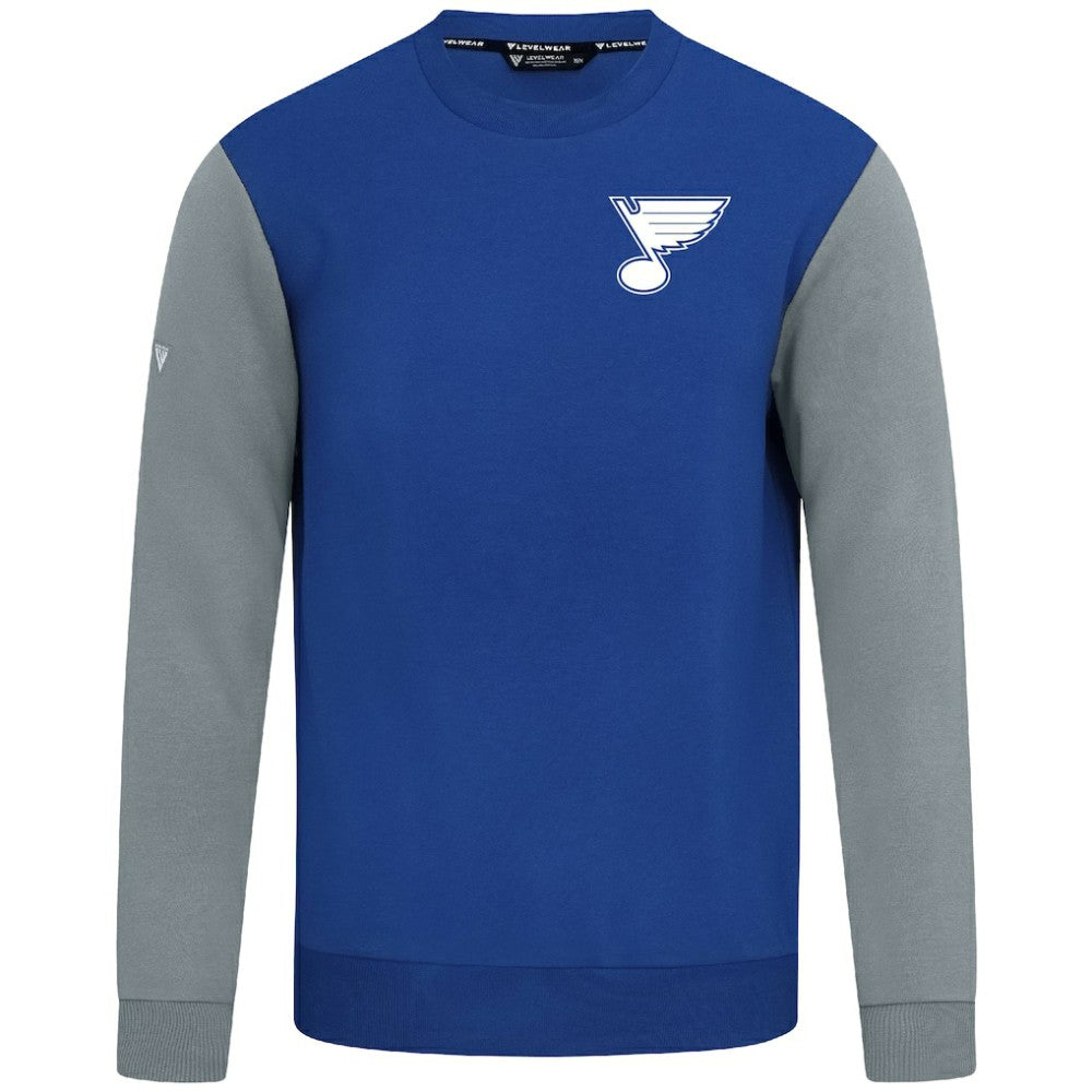 St. Louis Blues Levelwear Ultimate Response Sweatshirt - Royal/Gray - NHL 203091776