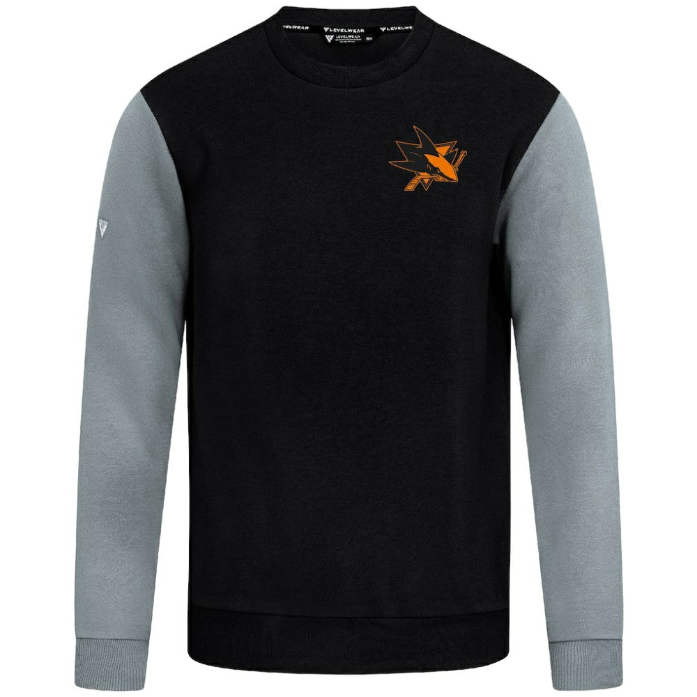 San Jose Sharks Levelwear Ultimate Response Sweatshirt - Black/Gray - NHL 203091777