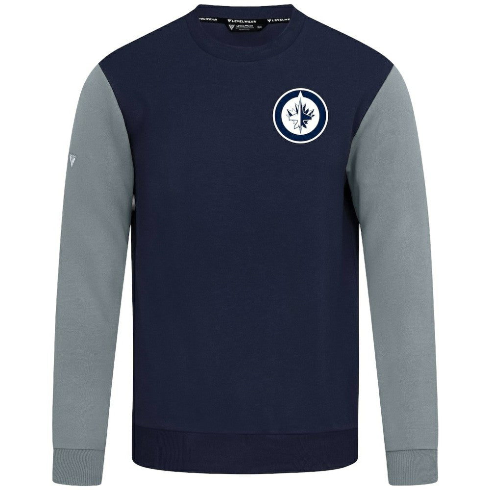 Winnipeg Jets Levelwear Ultimate Response Sweatshirt - Navy/Gray - NHL 203091780
